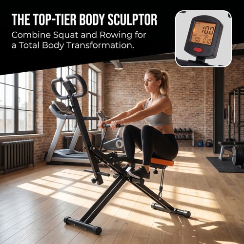 Squat rowing machine - squat,